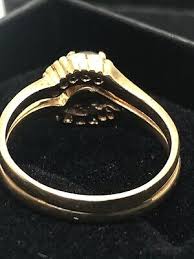 Vintage Genuine Amethyst & Diamond Halo Style Ring In 14K ...