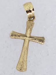 Christian or Catholic, Estate Real 14K Yellow Gold Diamond ...