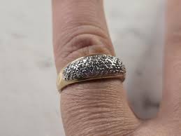 Womens Vintage Estate 14K Yellow Gold Diamond Ring 3.5g ...