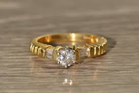 Vintage Ladies 14K Engagement Ring Set With Diamonds - Etsy