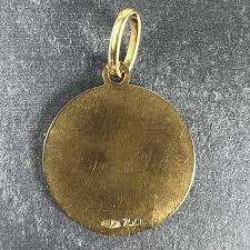 Italian Scorpio Starsign Zodiac 18K Yellow Gold Charm Medal ...