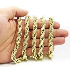 14K Yellow Gold Solid Rope Chain 20MM | GA | Gold Americas