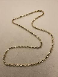 ITALY AWESOME Solid 14K Yellow Gold Diamond Cut Link Chain ...