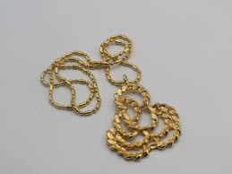Beautiful Large Gold Tone Statement Necklace/pendant ...