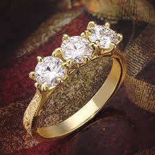 Star Power Moissanite 3-Stone Ring