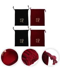 Operitacx 4pcs Storage Bag Hair Tools Travel Bag Drawstring ...