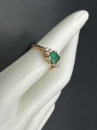 Beautiful GIA Certified All Natural Zambian Emerald and Diamonds Gold Ring. | eBay