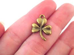 Brass Clover Charms, 3 Leaf Clover, Bronze Irish St Patricks ...