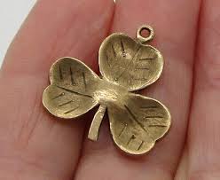 Estate Antique Unusual Vintage 375 9k Yellow Gold Clover ...