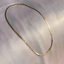 Vintage 14k Italian Aurafin Herringbone Chain 20" – 23carat