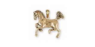 Horse Pendant Jewelry 14k Gold Handmade Horse Pendant EQU2 ...