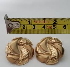 14 KT Gold Earrings Round Swirl Genuine Yellow 14kt Gold Vintage 70s | eBay