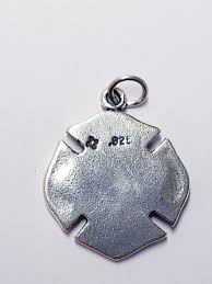 925 FIREFIGHTER MALTESE CROSS PENDANT | eBay