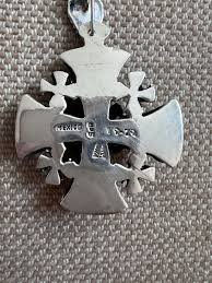 Vintage Mexican Jerusalem Cross Ornate, Filigree Sterling ...