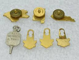 Lot of Vintage Metal Lions Clubs Attendance Lapel Pins and ...