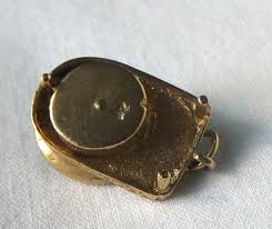 Vintage 14k Gold Moveable Casino Roulette Wheel Gambling 3D ...