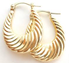Vermeil 925 Shrimp Hoop Earrings Jordan – The Jewelry Lady's ...