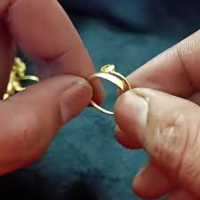 Yellow Sapphire Wave Ring: Adjustable Gold Plated 925 ...