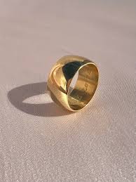 Vintage 14k Wide Cigar Band Ring 1972 – 23carat