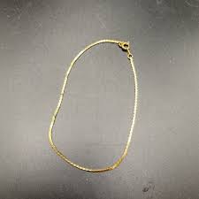 VINTAGE UNSIGNED SHINY GOLD TONE DELICATE ...