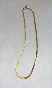 Vintage Monet Herringbone Chain Necklace 4mm 18" Long ...