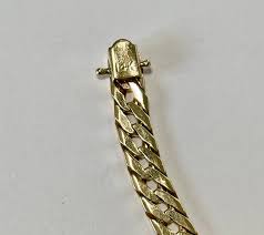 14k Yellow Gold Cuban Link Bracelet 6mm Wide, 8 1/2" Long - Etsy