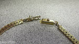 23.5 inch 14k Gold Herringbone Necklace 3.8 mm wide 25.4 ...