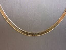 Womens Vintage Estate 14K Yellow Gold Herringbone 30 ...