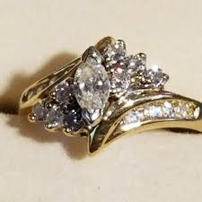 Zales Diamond Engagement ring 3/4 carat total | eBay
