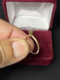 Vintage J&S 14 K solid Gold setting Ring Size 6.25 | eBay