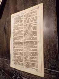 1611-1st Edition-Folio KJV Bible Leaf-Luke 12, 13-Parable of ...