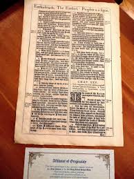 First Edition 1611 King James Version! - Etsy