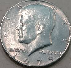 1979 P Kennedy Half Dollar Error Coin, "Halo" Surrounding Head On Observe, AU | eBay