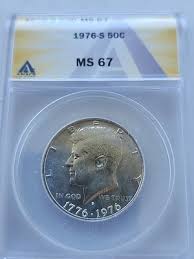 1976-S BI-CENTENNIAL KENNEDY SILVER HALF DOLLAR 50C ANACS ...