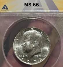 1978 Kennedy Half Dollar - ANACS Graded MS66 US COIN!!! - Etsy