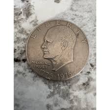 1776-1976 Eisenhower Liberty Bell Moon Silver 1 Dollar No Mint Mark, Rare Coin