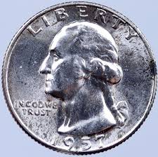 1957 P UNITED STATES USA President Washington OLD ...