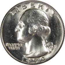 1972 D Washington Quarter BU Uncirculated Mint State 25c ...