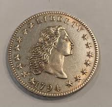1794 Dated" Flowing Hair One Dollar (Toned Silver Plate) v6 ...