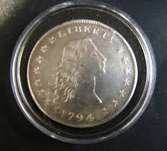 Rare 1794 "flowing Hair" Silver Plated Copy of Proof USA ...