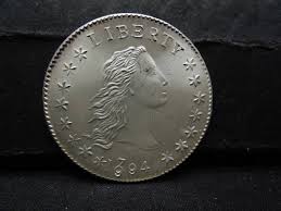 Flowing Hair Lib Silver Dollar Copy, Bicentennial 1794 1994
