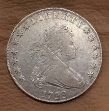 1799 Draped Bust Silver Dollar $1 Coin VF Very Fine Adjustment Marks Original | eBay