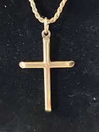 HAN Vintage Sterling 925 Cross Necklace 18" B18