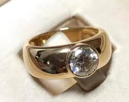 Solitaire Diamond Anniversary Ring, Wide Band Ring, 2 CT ...