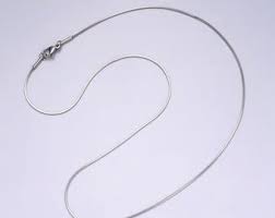 Stainless Steel 1mm Dainty Flat Snake 18 Inch Layering Chain ...