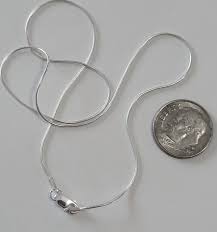 16 Inch Snake Sterling Silver Snake Chain 16 Inches - Etsy