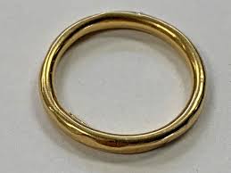 14K YELLOW GOLD HOLLOW WEDDING BAND ESTATE | eBay