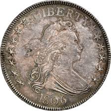 1806 DRAPED BUST 50C, POINTED 6, STEM | Rare Coin ...