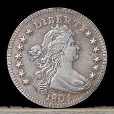 1804 Draped Bust Quarter Dollar Silver Plated Coin ...