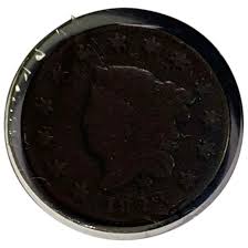 1822 Coronet Head Large Cent. For Sale at Ruby Lane